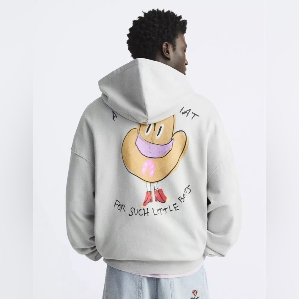 NWT ZARA Pepo Moreno Oversized Hoodie  L/XL